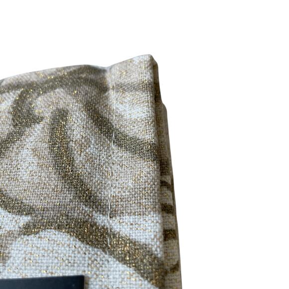 Rachel Zoe Fall Pumpkin Cotton Dinner Napkins 18x18 Beige Gold Fleck Set of 8 - Picture 10 of 12